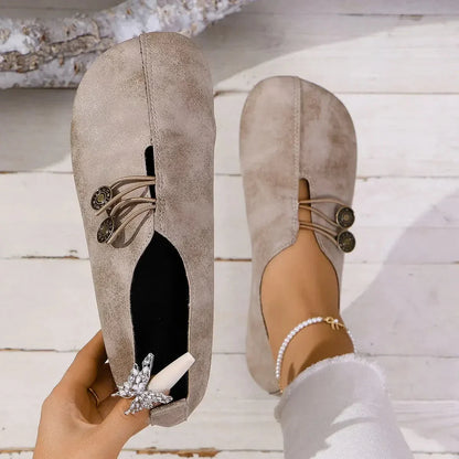 Micaela - Günlük Şık Süet Loafer Ayakkabı